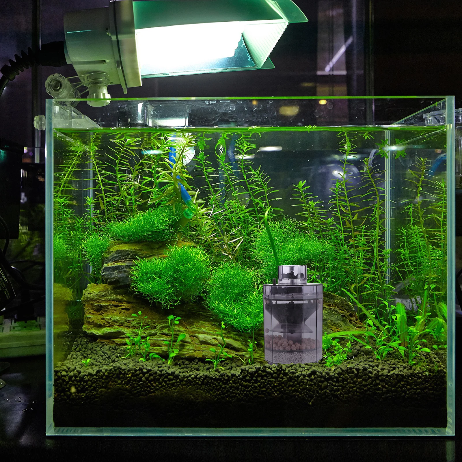 

Air Pump Filter for Small Fish Tank Mute Submersible Oxygen Pneumatic Aquarium Long lasting Practical Use Water Tank Cleaner