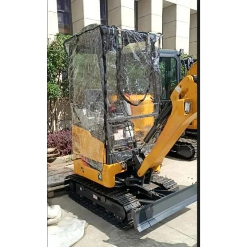 Mini Excavator Car Cover Warm Awning Thickened Pvc Windproof For Kubota 15 17