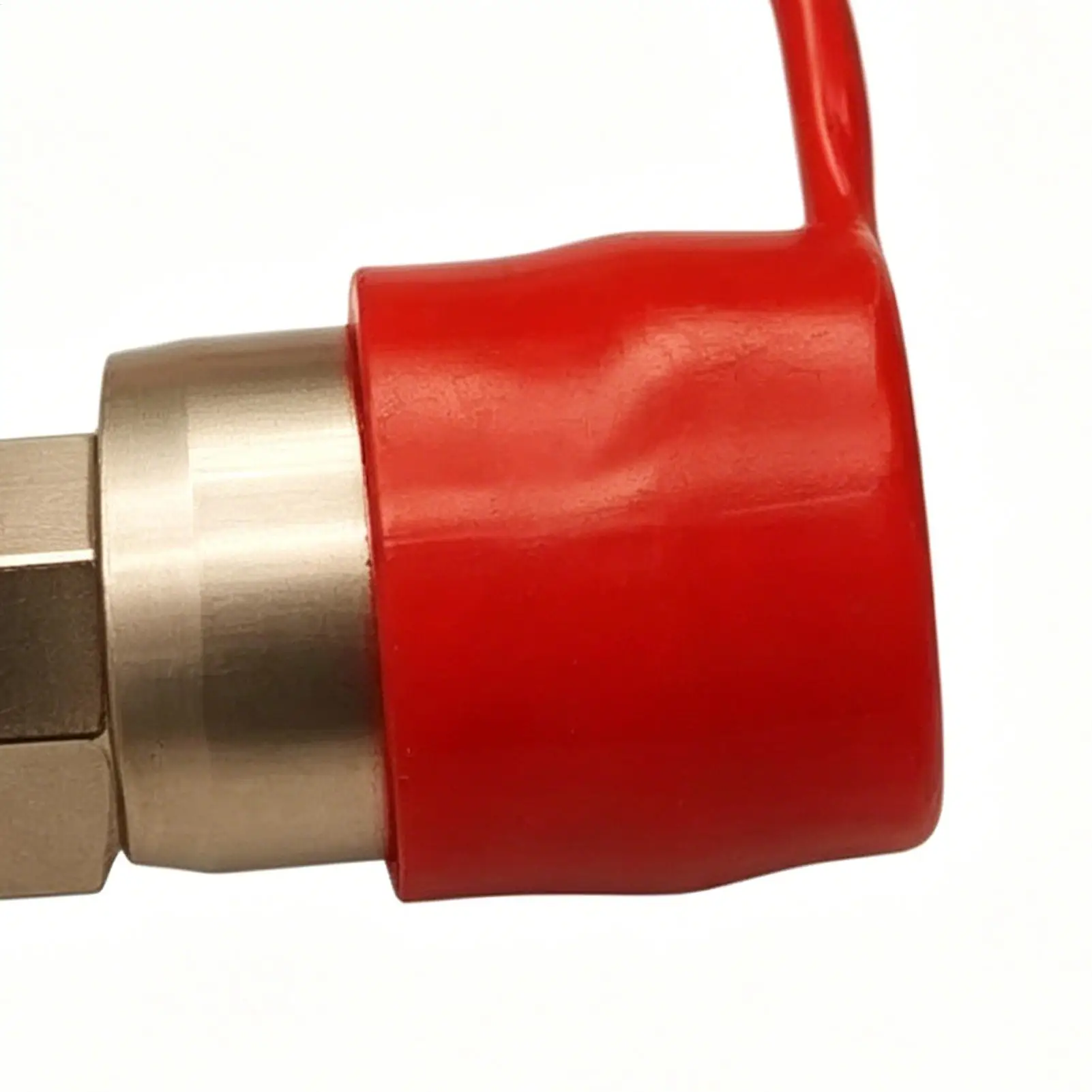 Brass 90 Degree Air Take-Off Valve Heavy Duty Lockable Quick Connect Elbow w/Dust Cap, Semi-Trailer Truck Air Suspension Fitting