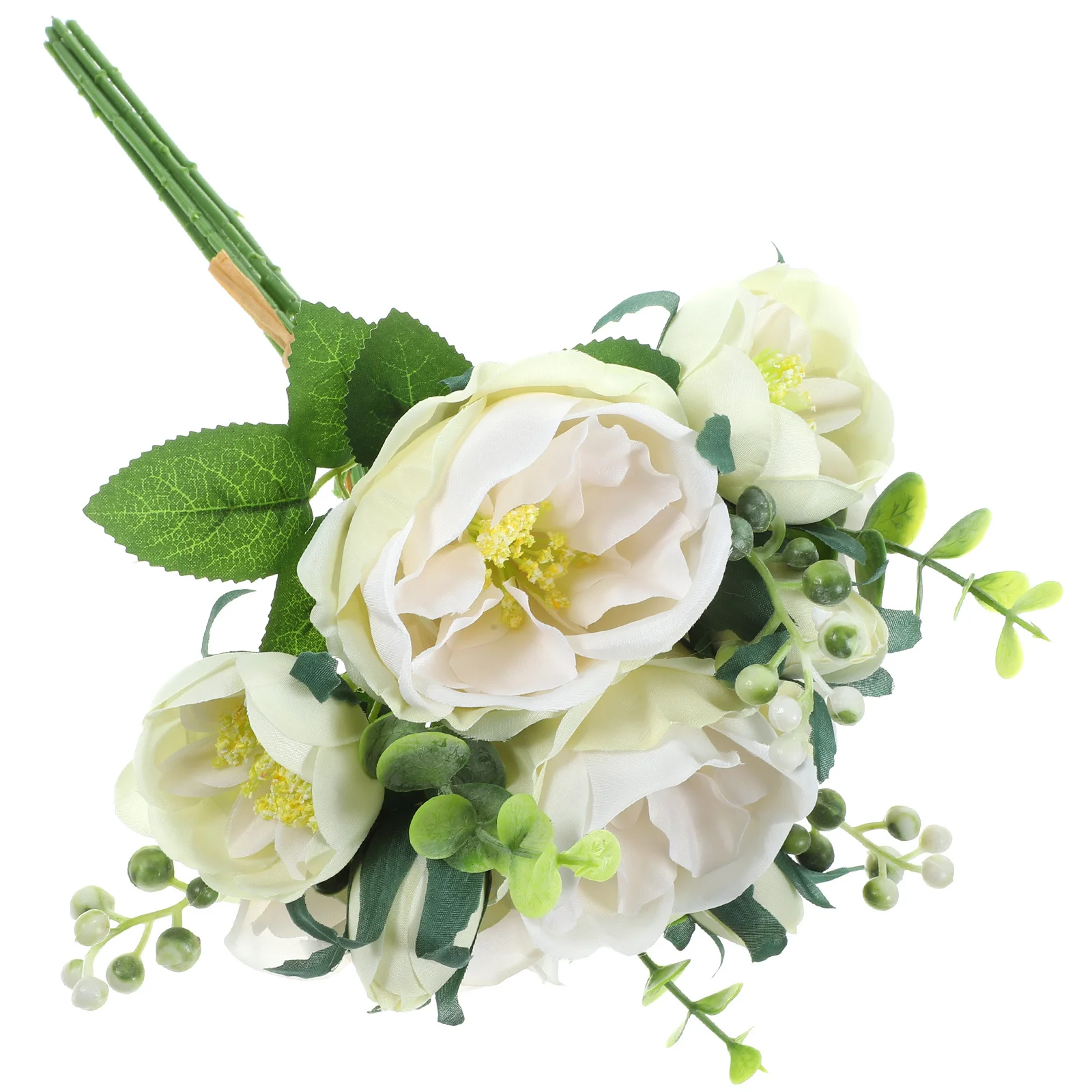 

Artificial Flower Bouquet Realistic Wedding Bridal Bridesmaid Bouquets Long Lasting Decorative No Maintenance Perfect For