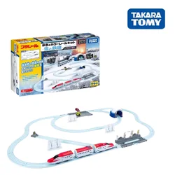 TAKARA TOMY electric train Shinkansen bullet train track set, boys match educational toys, holiday gifts for children.