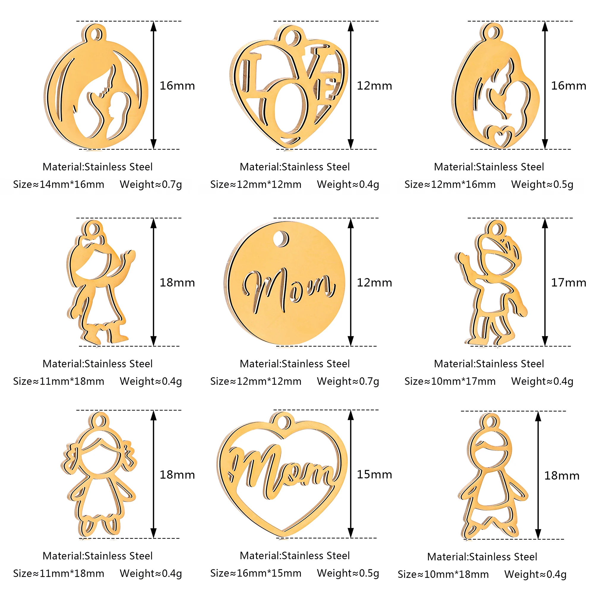 5PC Mama/Junge/Mädchen/Baby Ch – Jewelry Making 3 Year Old Bewertung und Preis