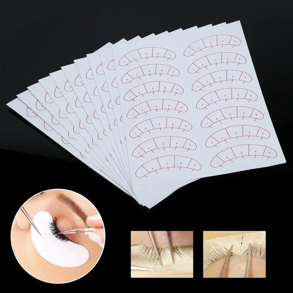 Patchs autocollants en papier pour extension de cils, tampons sous les yeux, maquillage et pointes de cils, 140 pièces