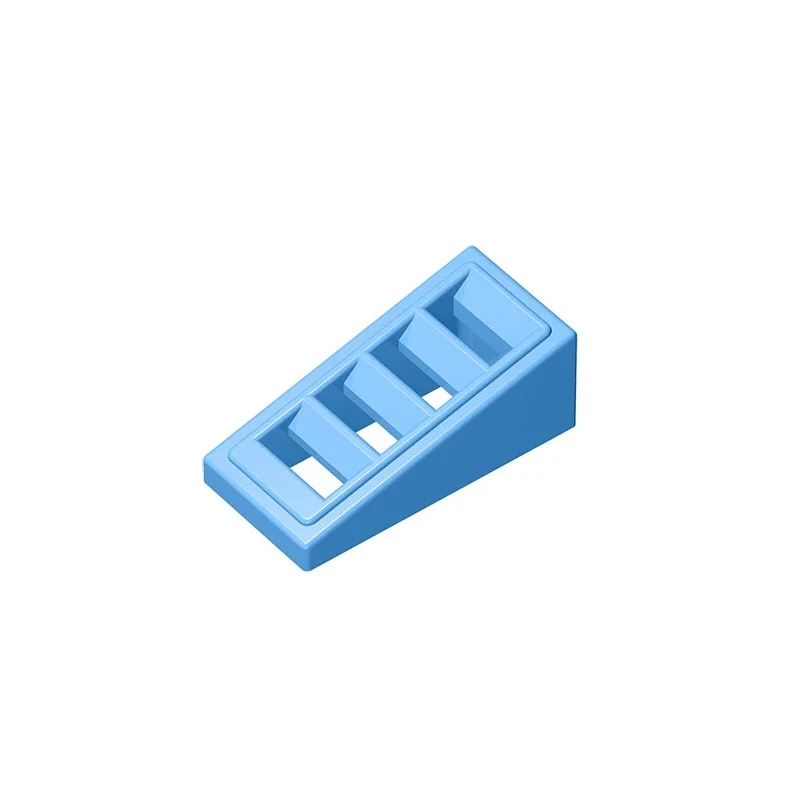 Gobricks blocs de construction GDS-838 pente 18 2x1x2/3 avec 4 emplacements éducatifs compatibles avec 61409 bricolage technique pour enfants