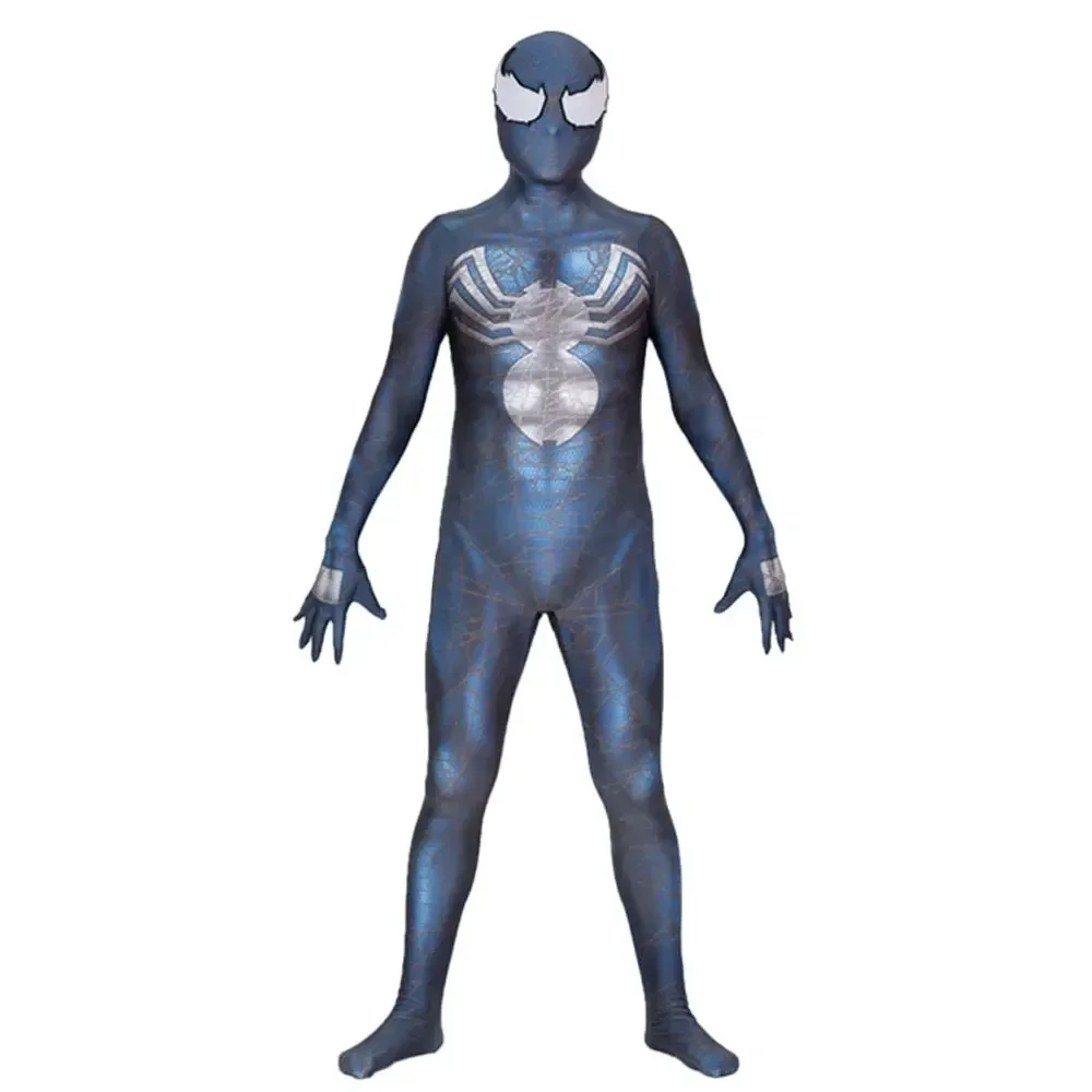 Dorośli dzieci Venom Symbiote Spiderman garnitur superbohater przebranie na karnawał Halloween pełne body Zentai druga skóra kombinezon na imprezę