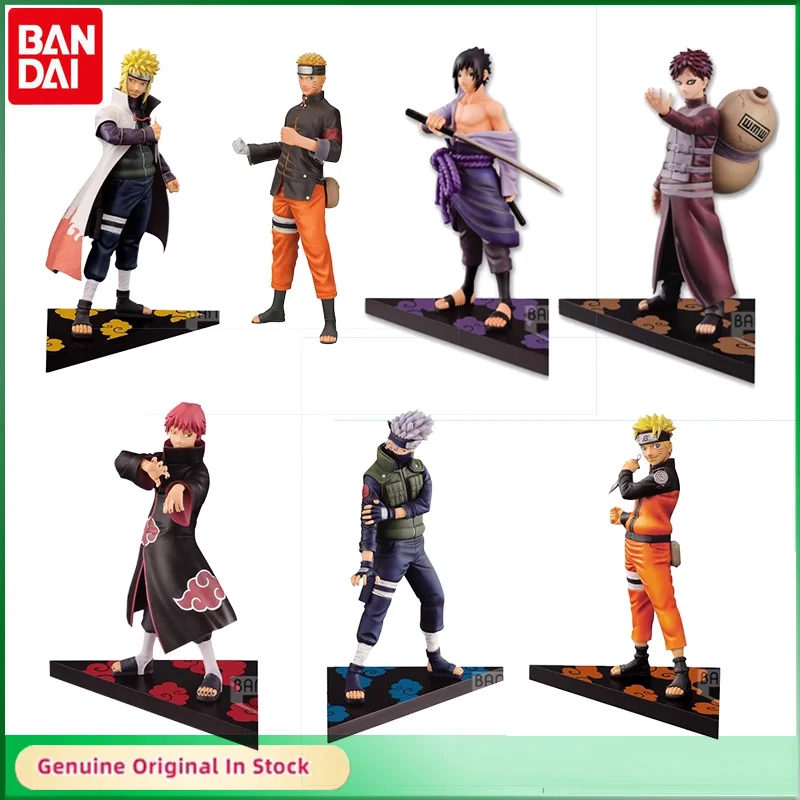 

Bandai Original DXF Anime NARUTO Namikaze Minato Uchiha Sasuke Uzumaki Naruto Hatake Kakashi Action Figure Model Collectibles