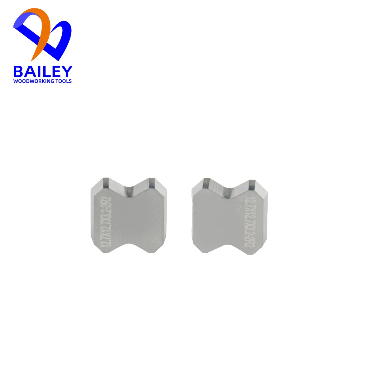 BAILEY-Facas Raspadoras De Perfil De Carboneto Sólido, Máquina De Borda, Ferramenta Para Madeira, 12.7x12.7x3.2mm, 10Pcs