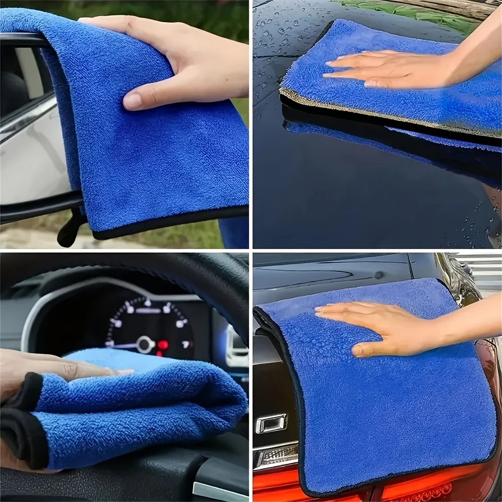1–10 Stück Mikrofaser-Auto-Reinigungstücher, ultra-saugfähiges Auto-Trockentuch, Auto-Detailing-Waschtuch, Vatertagsgeschenk für Papa – Detail 1
