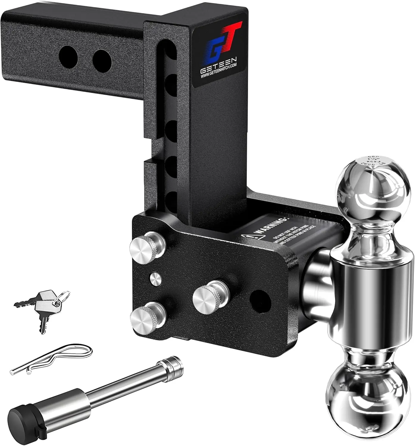 Trailer Towing Application, Aluminum, Silver Color, 15,000 GTW, Dual Ball Design