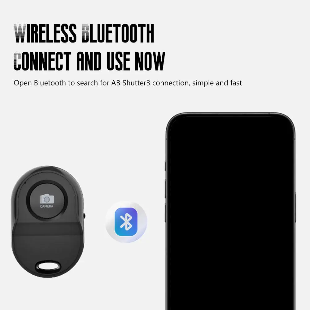 Mini Bluetooth-compatible Remote Control Button Wireless Controller Self-timer Camera Stick Shutter Release Phone Photo Selfie ﻿