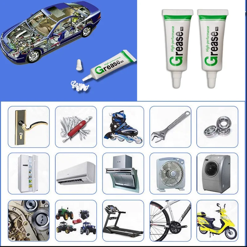

Silicone Lubricant Grease Lithium Oil High Voltage Insulating Grease Brake Marine Grease Waterproof for Spark Plugs Car Bearing
