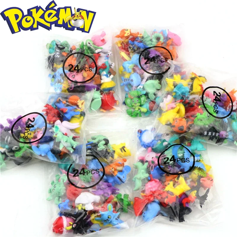 

Pokemon 144 Different Styles 2.5cm-3cm Pikachu Anime Figures 24pcs/bag Dolls Action Figure Toys Cartoon PVC Model Toys Gifts