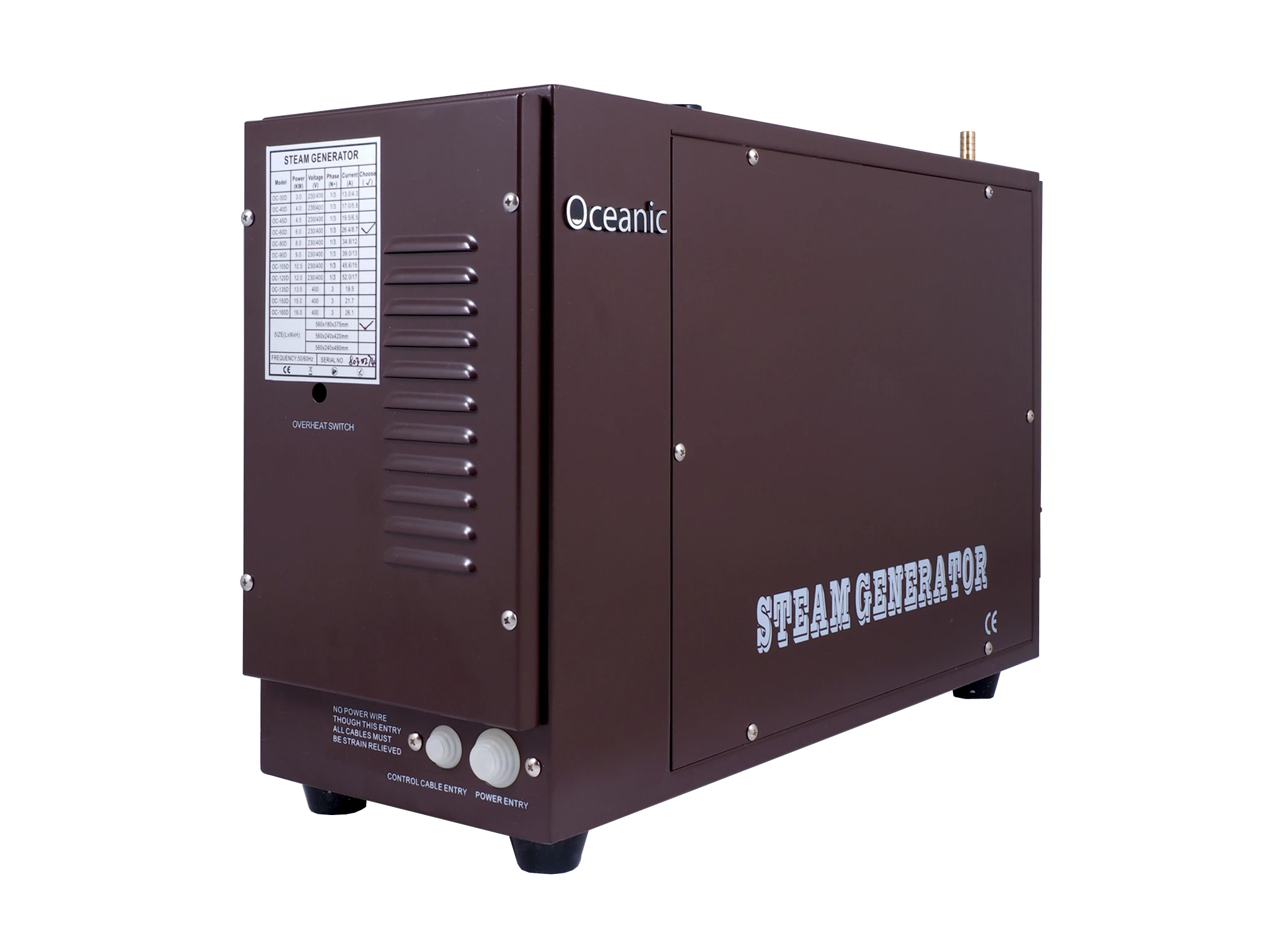 

TLF Oceanic OC-D Heavy Sauna s 3kw 4kw 6kw 8kw 9kw 12kw 15kw 18kw Sauna Steam Generator Steam Bath