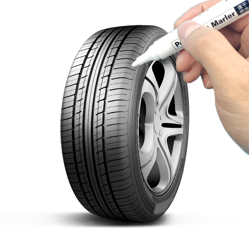 

White Oil Marker Pen For Tyres Permanent Waterproof 2-3mm Fiber Nib Industrial Pen on Metal Plastic Engineering, Hardware