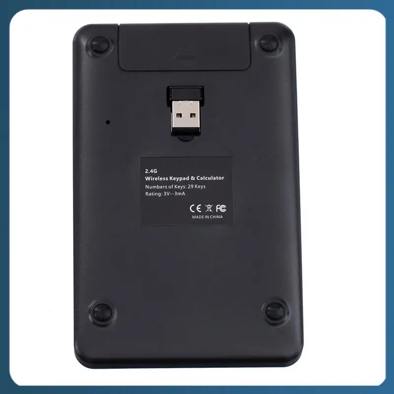 

AB02 2.4G Wireless Keyboard Mini 2In1 Wireless USB Digital Keyboard With Calculator Display Keyboard Office Calculator