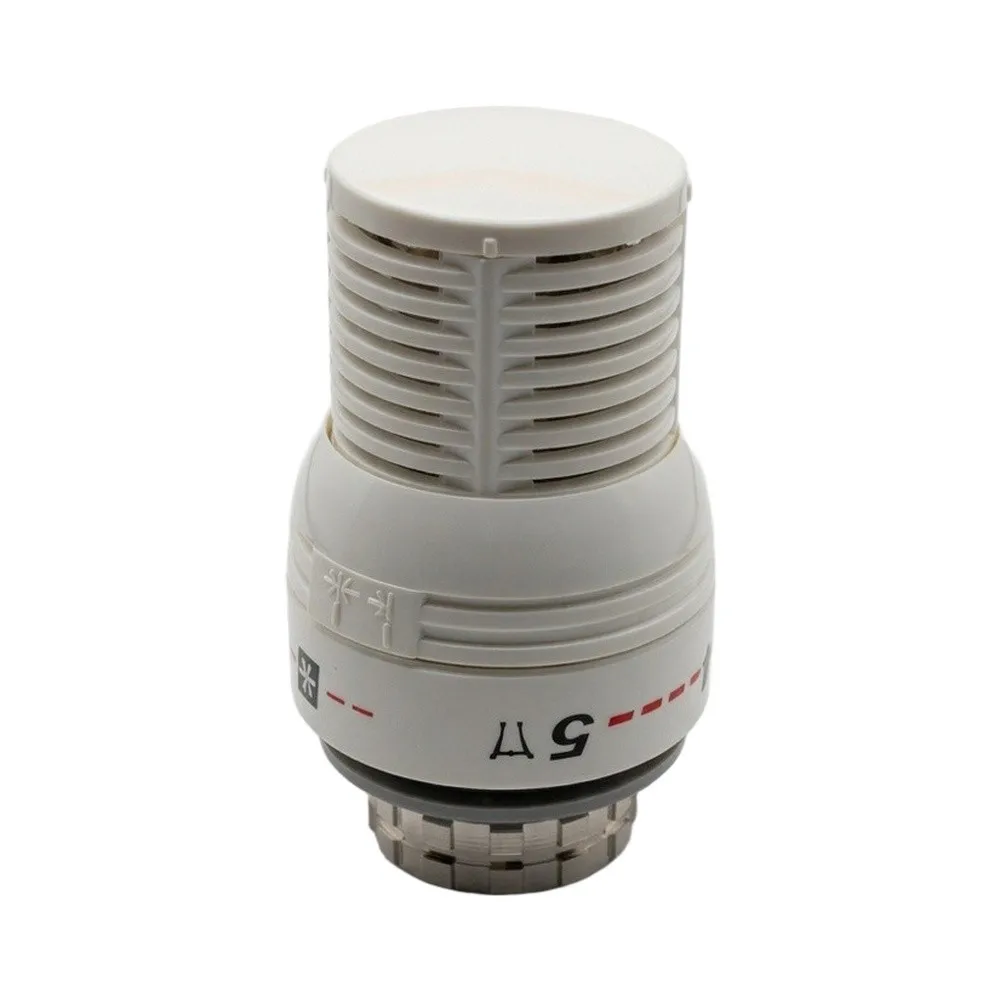 Underfloor Heating Thermostatic Valve Head M30x1.5 White Plastic Temperature Control Radiator Warmer Automatic Adjustment Tool