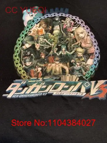 Danganronpa V3 T Shirt Black Size M For Fans By Full Metal Alchemist long or short sleeves