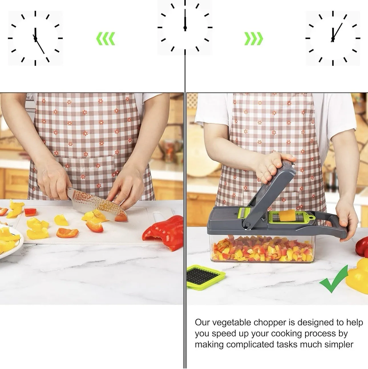 Fruit & Vegetable ToolsVegetable Chopper Onion Dicer Fruit Slicer Kitchen Cutter Shredder Multifunctional Food Prep Tool Fast