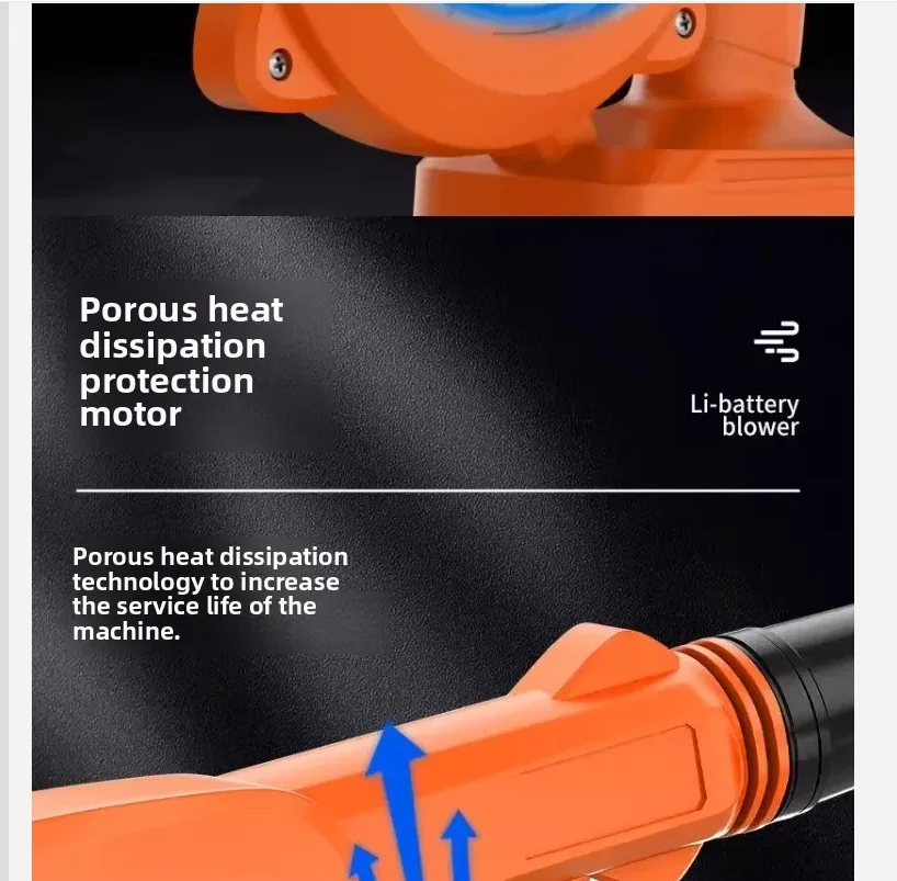 

110 В/220 В перезаряжаемый вентилятор, небольшой литиевый фен, высокая мощность, промышленный компьютерный пылеочиститель двойного назначения AQ