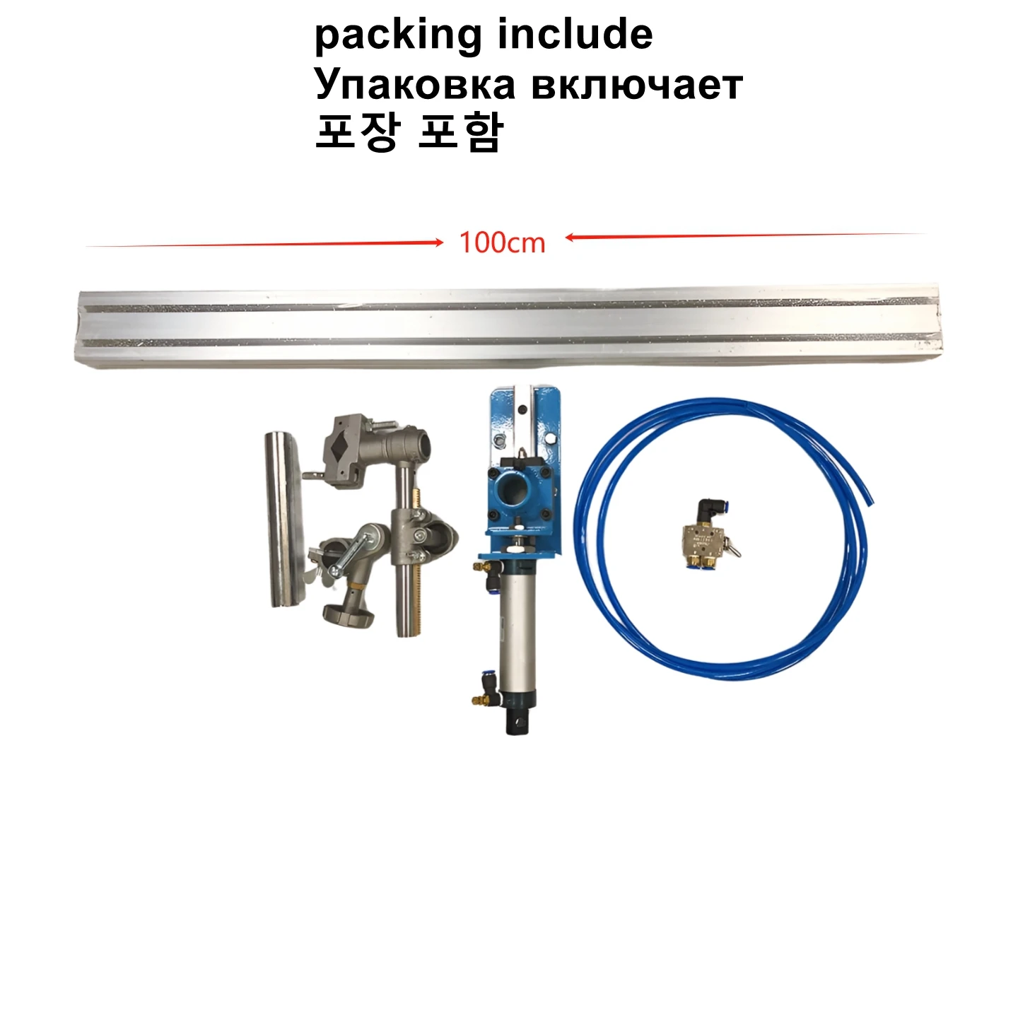 Pneumatic Gas-Operated Air Power Cylinder Stroke Torch Holder with Aluminium Slide Rail for Welding Positioner Turntable Rotator