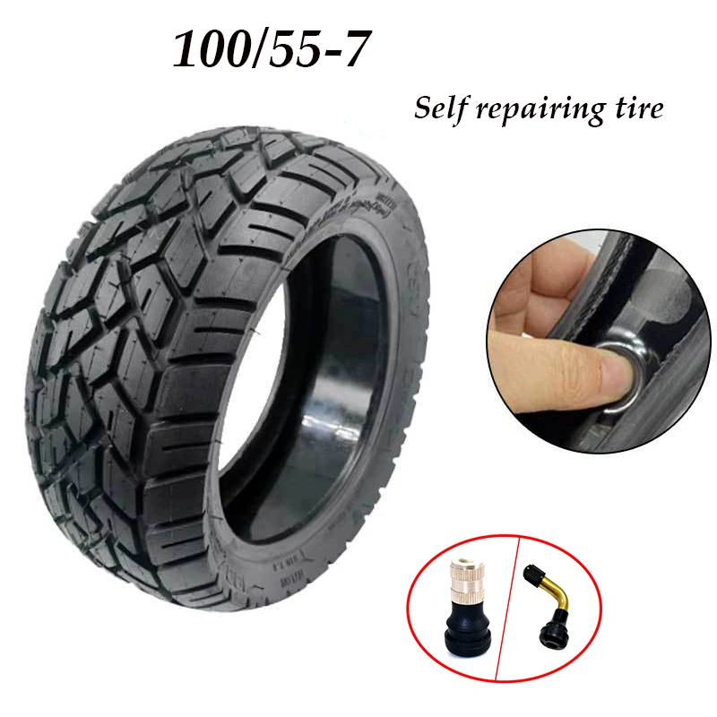 

100/55-7 Self Repairing CST Vacuum Tire Thick Jelly Rubber Tubeless Tyre for Electric Scooter Balance Car Accessories