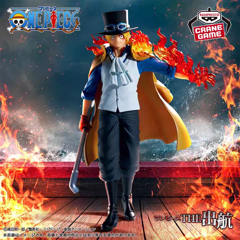 

Authentic Banpressto One Piece The Voyage Logia Sabo Wave Scene Handmade Character Model Children'S Birthday Gift Handmade