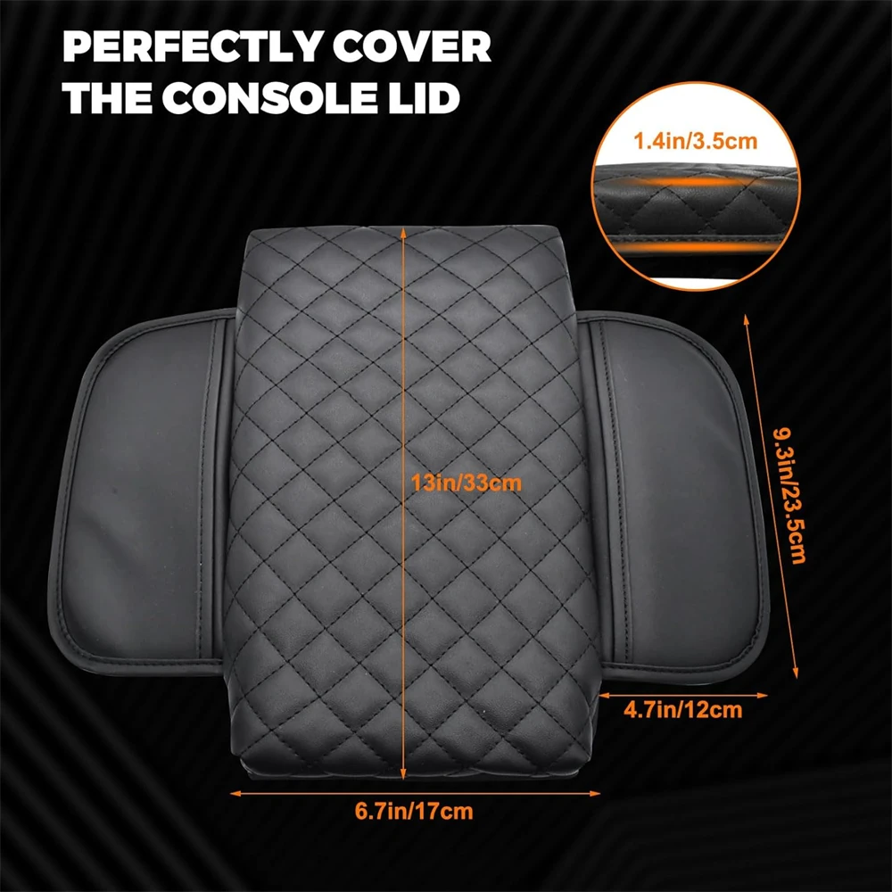 Car Armrest Box Cover Pad For Jeep Wrangler JL/JLU 2018-2024 Gladiator JT 2020-2024 Center Console Protector Mat Accessories
