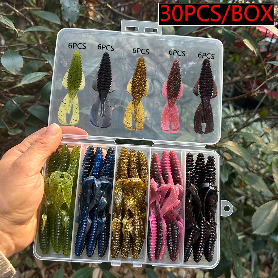 conjunto-de-30-iscas-artificiais-de-afundamento-lento-para-pesca-de-bass-pike-trout-e-carpa-iscas-vibrantes-em-espiral