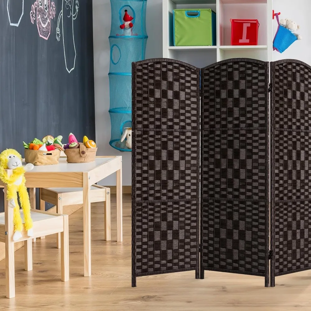 

Small Room Divider, Privacy Screen, Room Dividers and Folding Privacy Screens, Foldable Temperary Wall Partitions, 3 Panel Dark