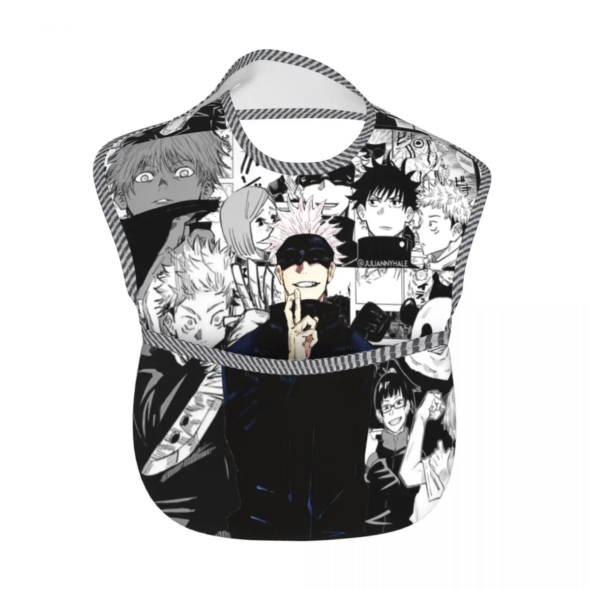 Anime Jujutsu Kaisen Baby Bibs for Baby Boy or Girl, Adjustable Bib Baby and Toddler Bib for Eating, Waterproof Fabric