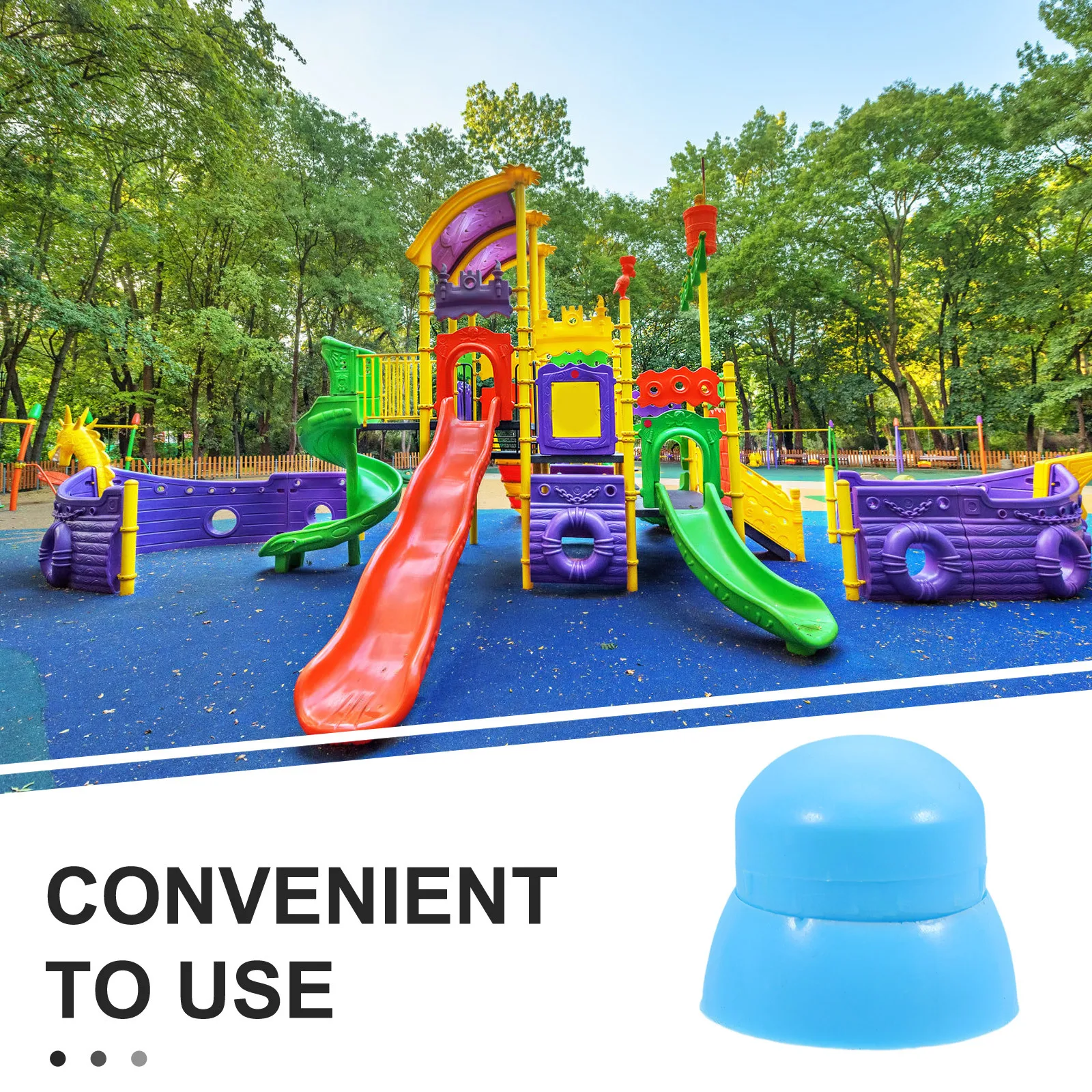 10 個の遊び場部品用品プラスチックナットキャップ簡単な取り付けで安全な子供の遊び場を保護する保護キャップボルトカバー