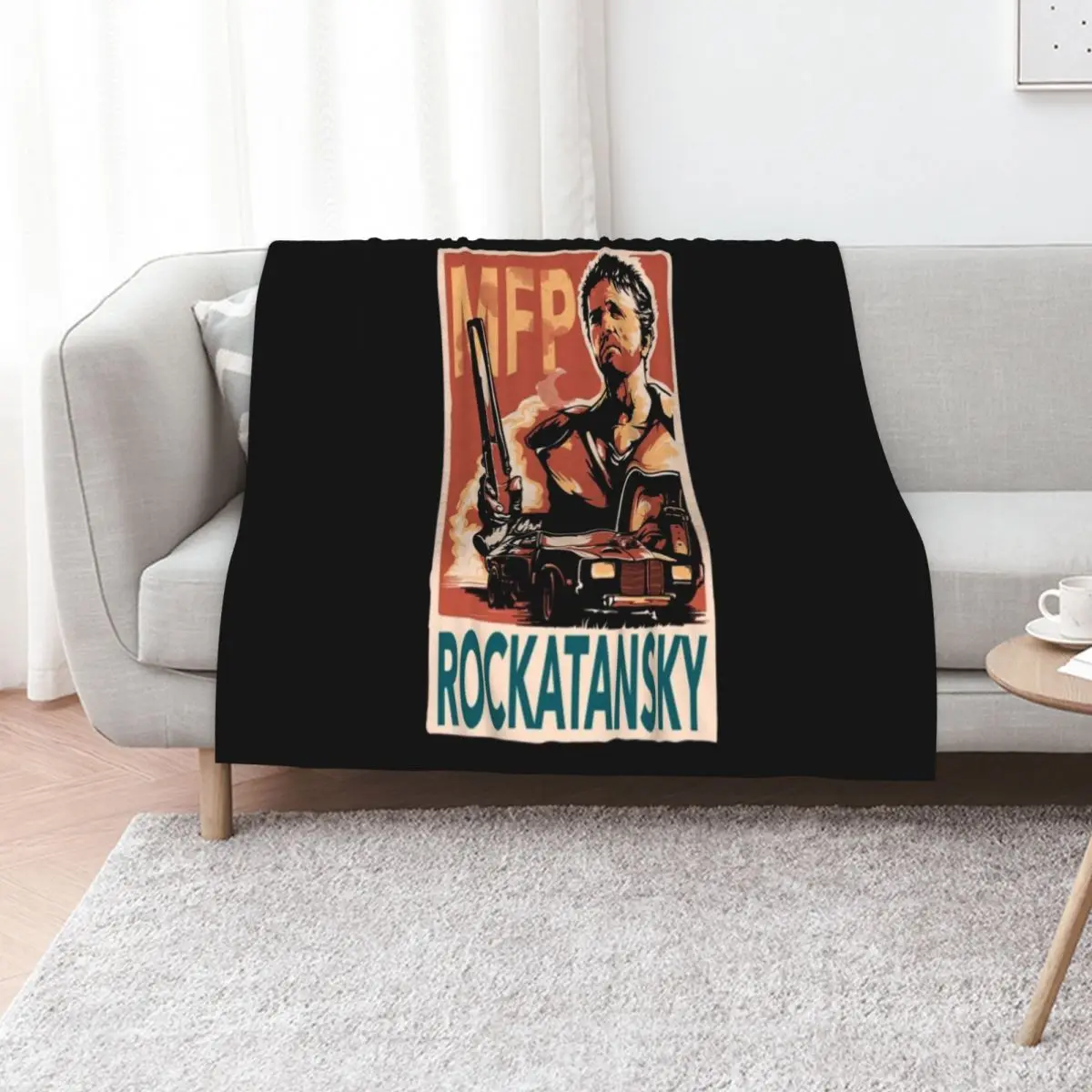 Mad Max, Rockatansky Throw Blanket Furry Luxury Throw Sofa Throw wednesday Giant Sofa Retros Blankets
