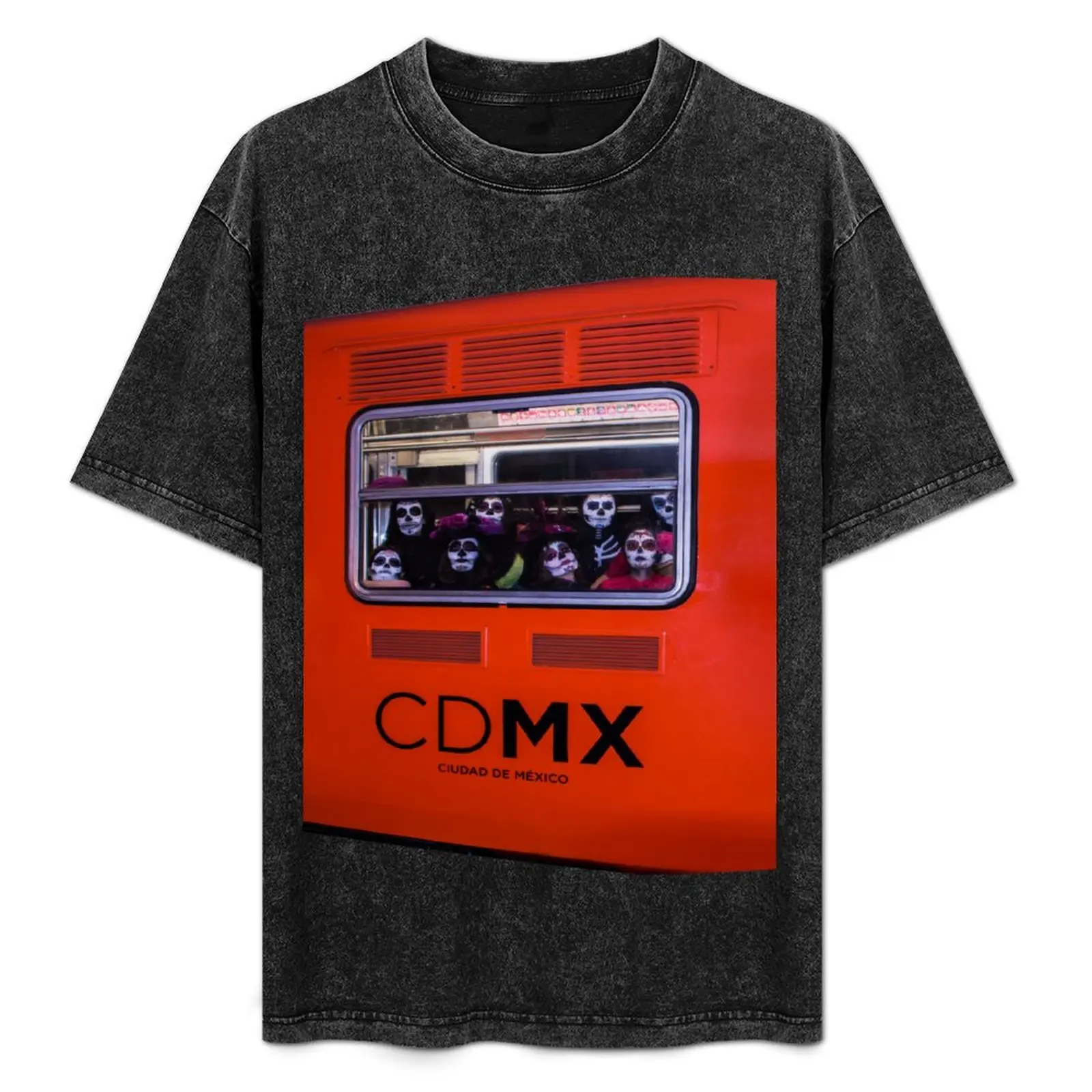 Camiseta La Catrina Viaja en Metro CDMX 2151, cómoda para uso diario