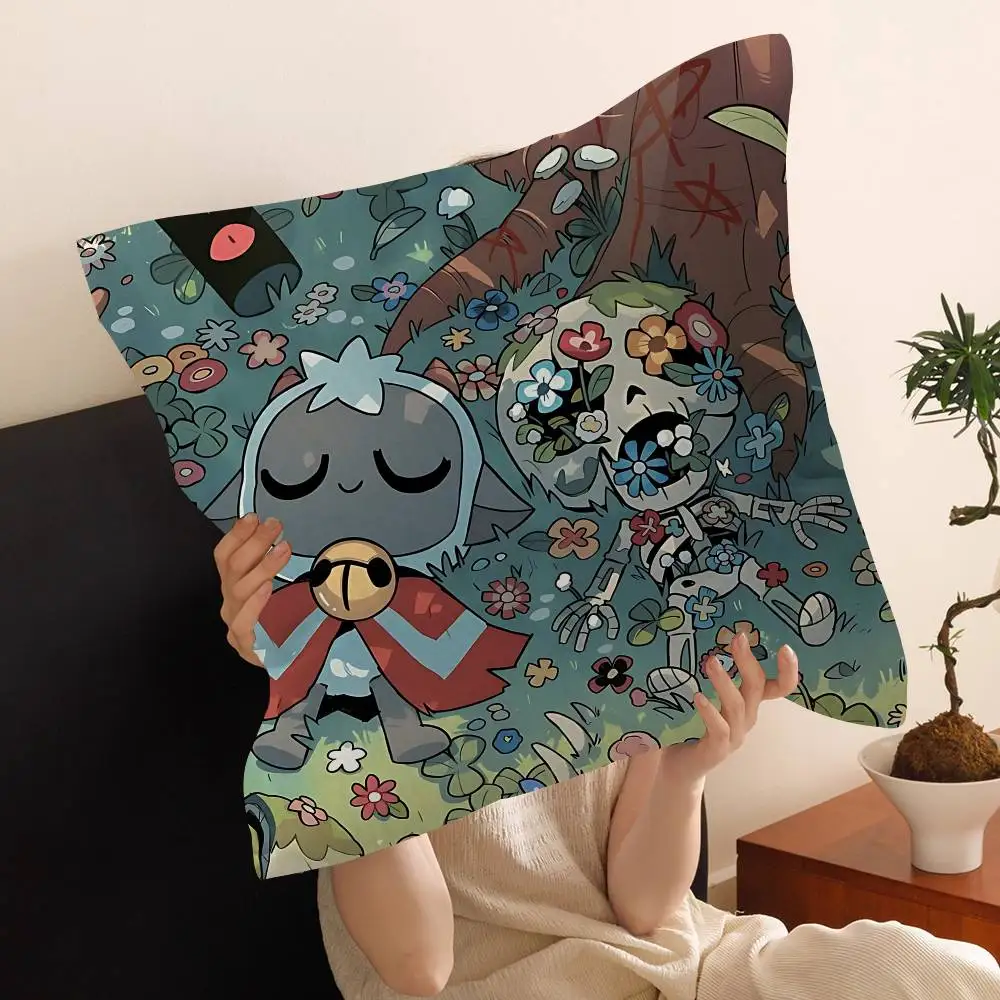C-Cult of The Lamb Game Pillow Cover for Bedroom Room and Living Room Sofa Decorative Cushion Cover