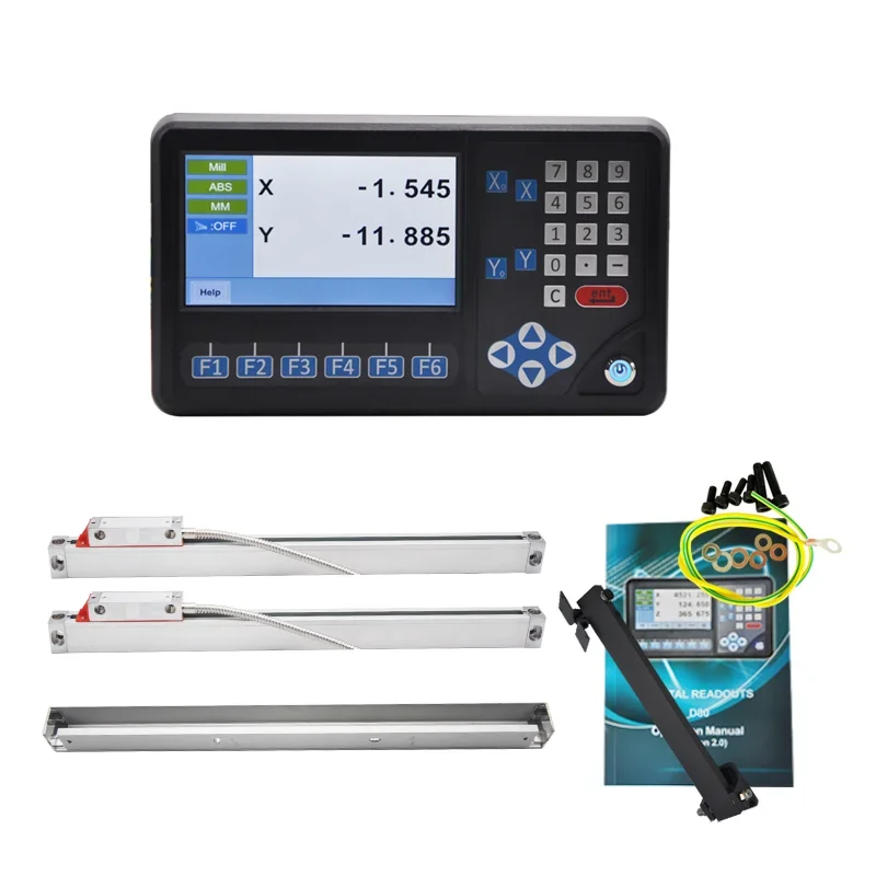 

2/3/4/5 Axis Digital Readout Kit with 1um/5um Linear Scale/Optical Glass Scale for Milling /Lathe Machine