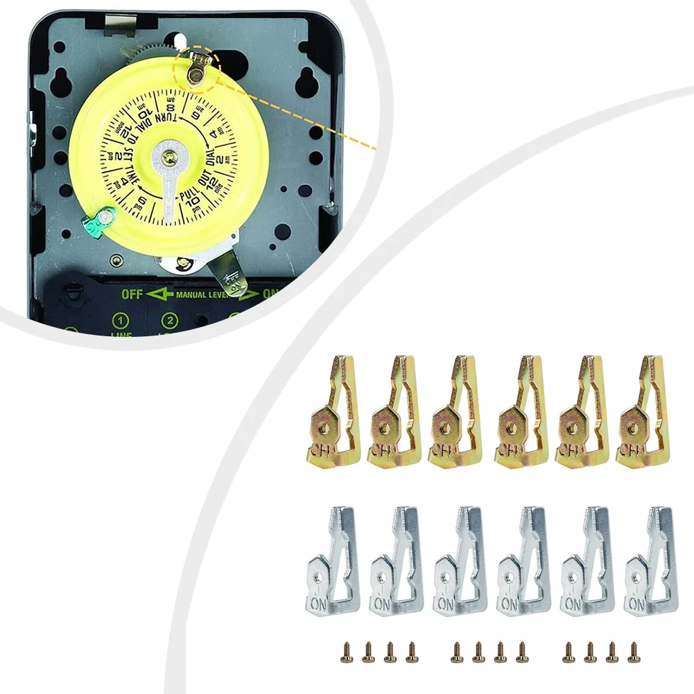 Kit de trípode de interruptor de tiempo de 6 pares para Intermatic 156T1978A T101 T102 T103 T104 102-20 104-20 T104M T104R T101M T101R Control de tiempo