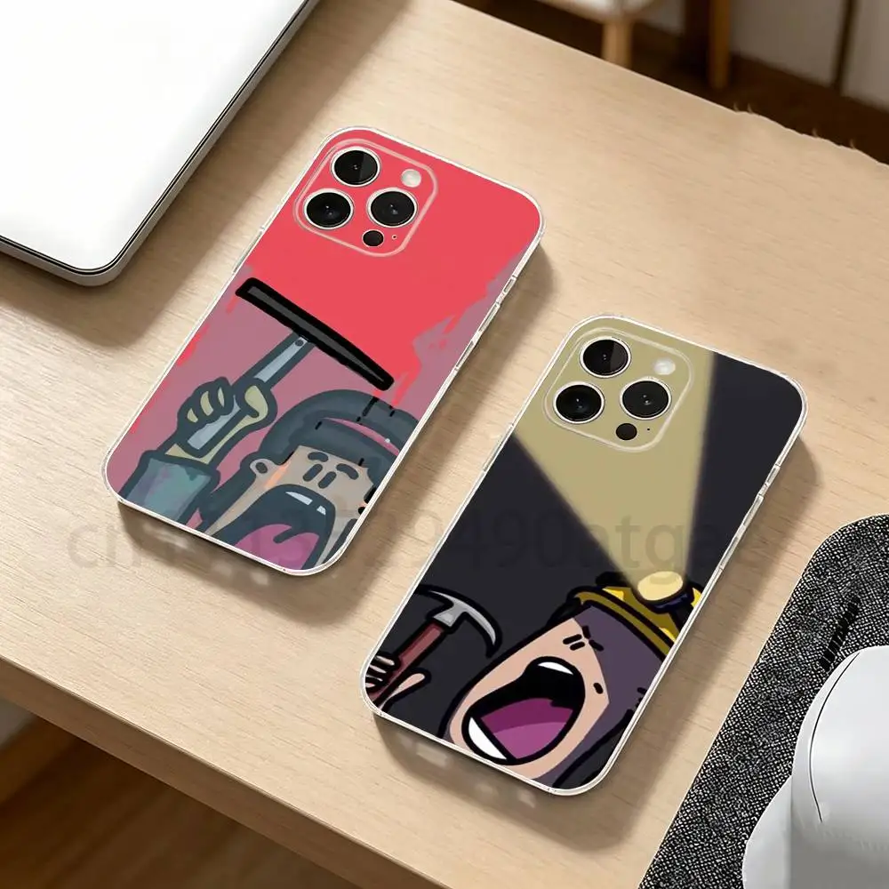 Unlucky guy Phone Case for iPhone17,16,15,14,13,12,11,XR,Pro,Max,Plus,mini,Transparent Silicone Cover
