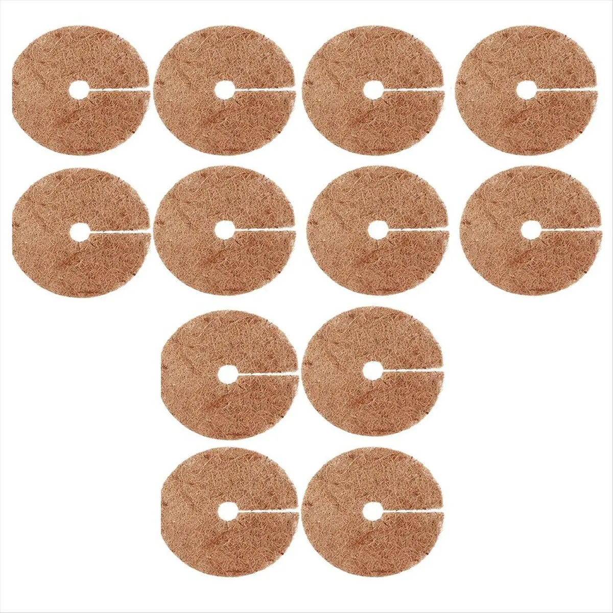 REST 12 Pcs Coconut Fibers Mulch Ring Tree Protector Mat,14.5 Inch Coir Plant Protectors From Animals Tree Protection Plant