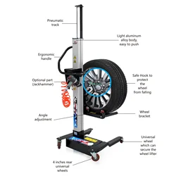 Car STL-100 Wheel Chair Lift Smart Pn Eumatic Tire Tyre Lifting For Car WorkshopHydraulic Wheel Alignment Car Lift