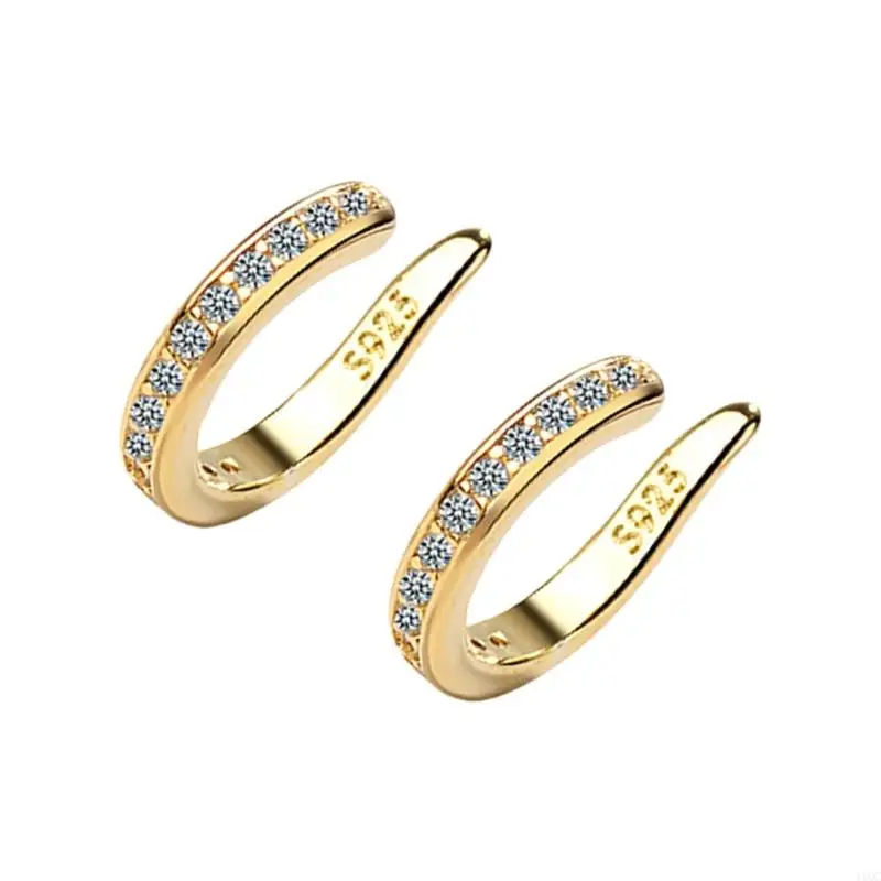 

2025 New Without Pierced Ear Clip Cuff Sturdy Copper Alloy Fashion Jewelry for Sensitive Skin