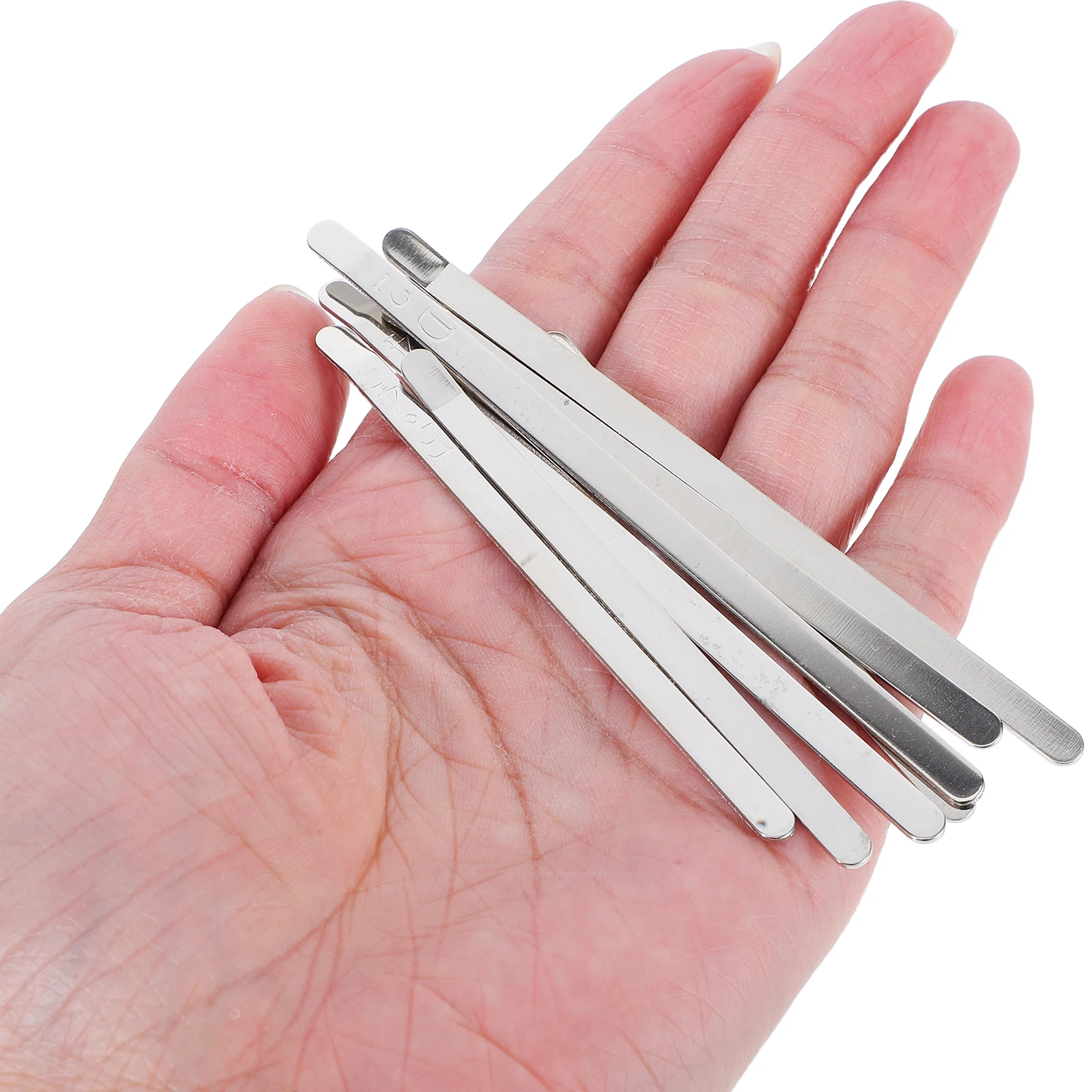 

1 Set 17-Key Manganese Steel Kalimba Thumb Piano Replacement Keys Stamped Scale Design Diy Mbira Kit Mini Finger Harp Instrument