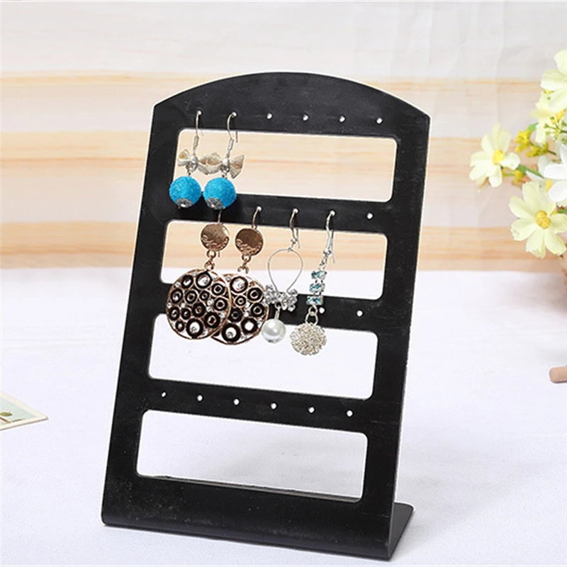 

Jewelry Organizer Stand Jewelry Rack L Style Acrylic Necklace Storage Holder Fashionable Display Stand For Earrings