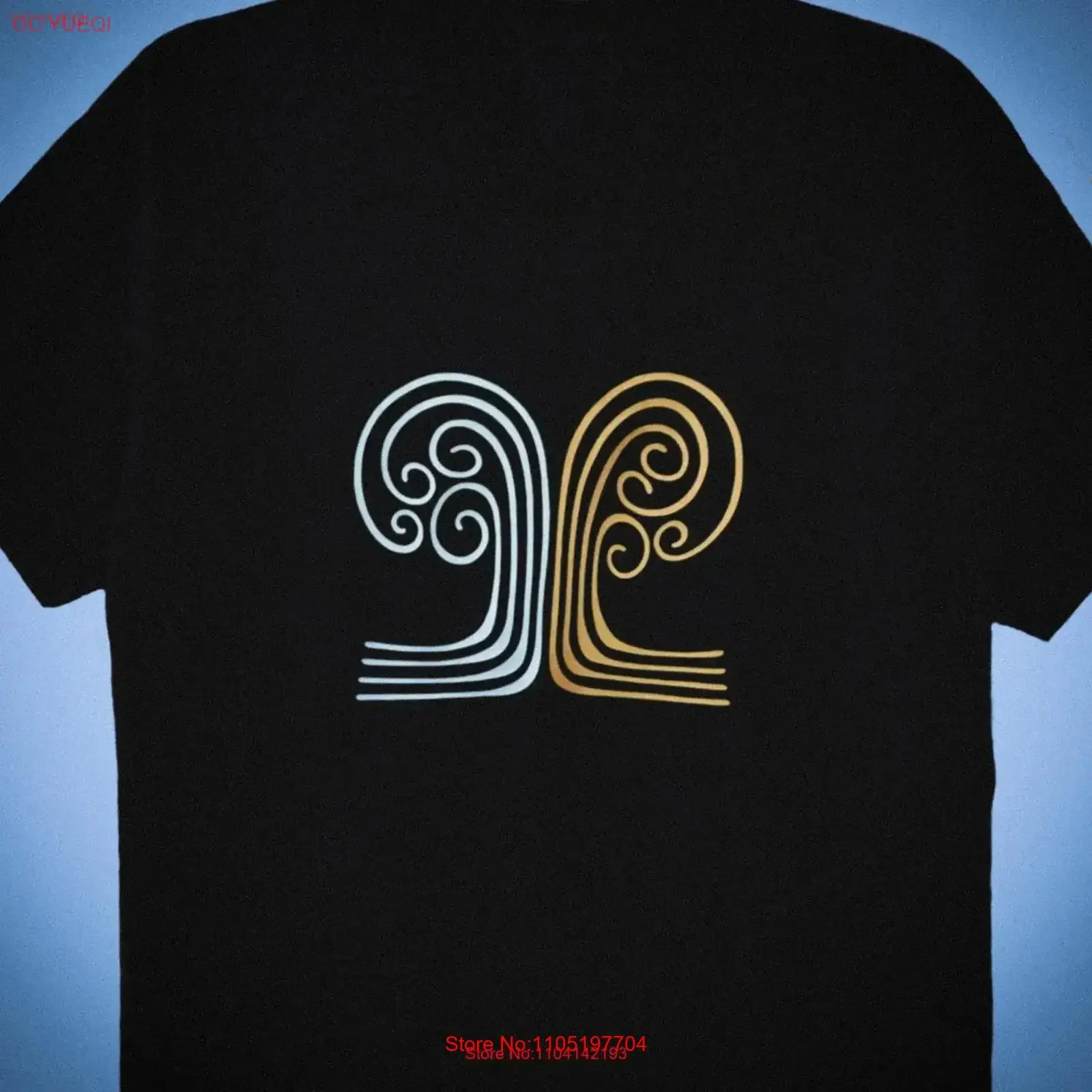 

Футболка с волнами, оригинальный винтажный стираный универсальный мужской графический растягивающийся топ для повседневной носки, стильный унисекс