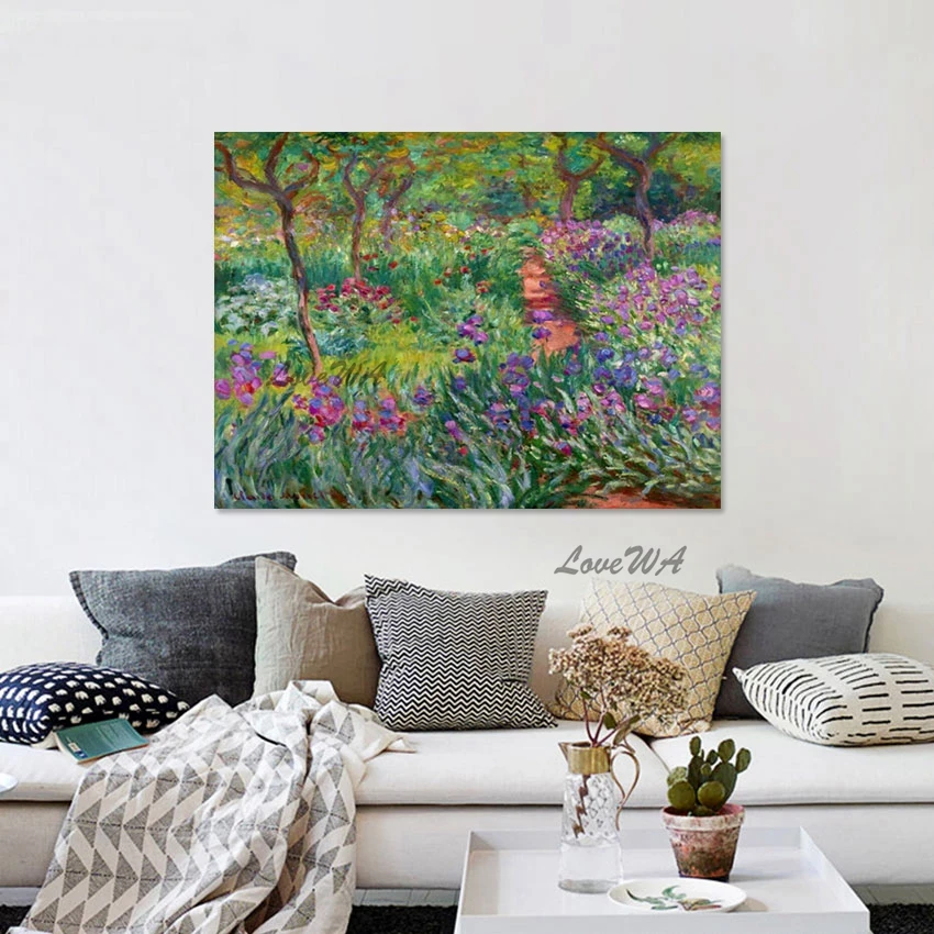 

Flowers And Trees Wall Hanging Scenery New Design Abstract Painting Home Decoration Pieces Handmade Artwork Living Room Pictures