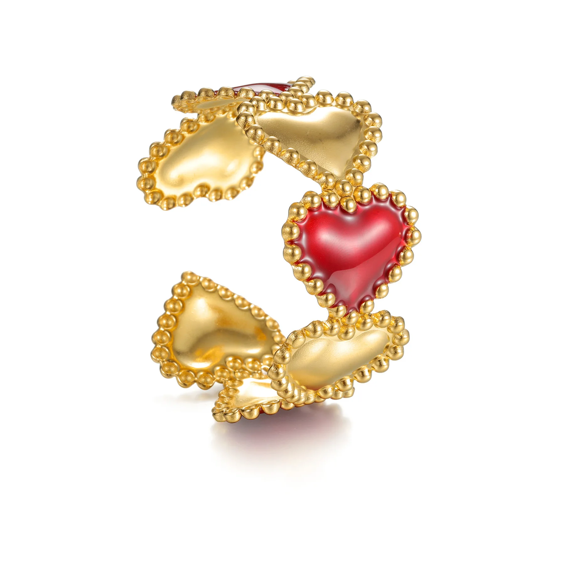 Atoztide العصرية الملونة واسعة سوار للنساء الفولاذ المقاوم للصدأ قابل للتعديل خمر المبالغة المفتوحة الإسورة عيد الميلاد مجوهرات هدية