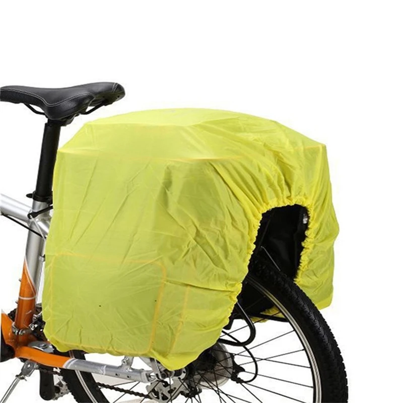 

Cycling Bag Rain Cover Bike Rear Tail Bag Rain Covers Waterproof Plastic Rack Bicycle bags Portable Road Cycling Saddlebags