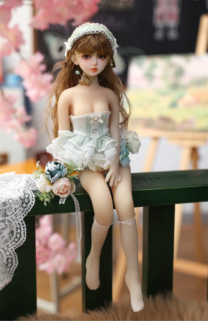 Flower Fairy 50cm- Anime Doll 1/3 Moveable robot Detachable resin head sculpture/Beautiful costume toy Gift ROR Garage Kit