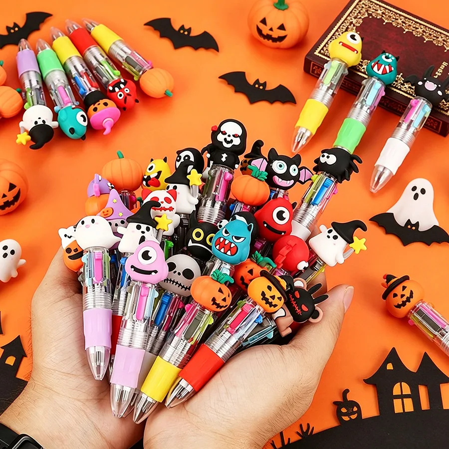 10-100 Stück 10cm Geister-Kürbis Halloween-Themen-Stifte in vier Farben, Halloween-Karneval-Partygeschenke, Geschenktütenfüller, Souvenirpreise – Detail 2