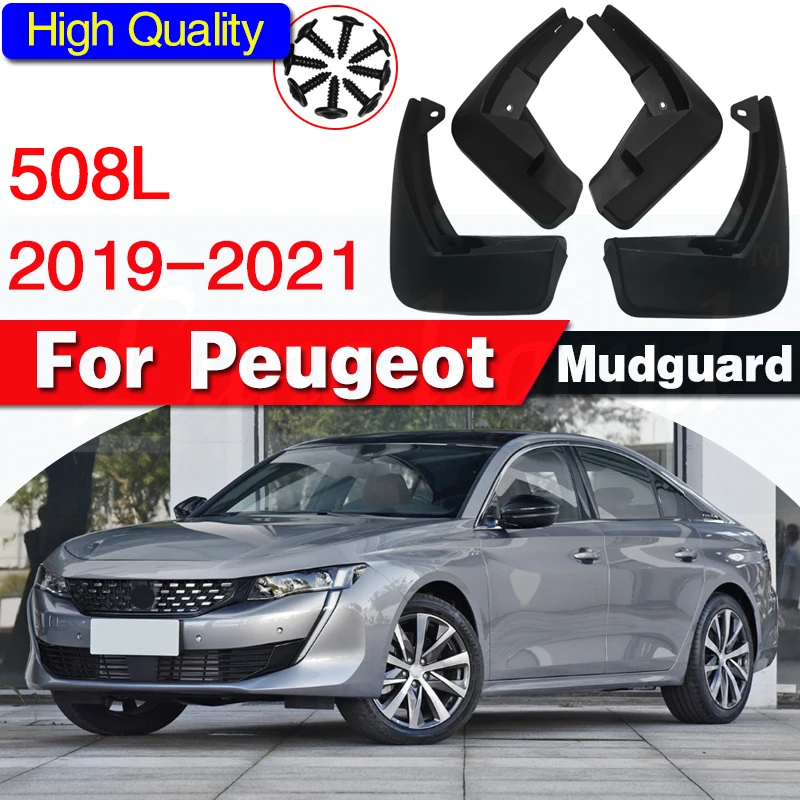 for Peugeot 508 L 508L 2019 2020 2021 Mudguards Mudflap Fender Mud Flap Flaps Splash Guards Accessories Car styling 4 PCS