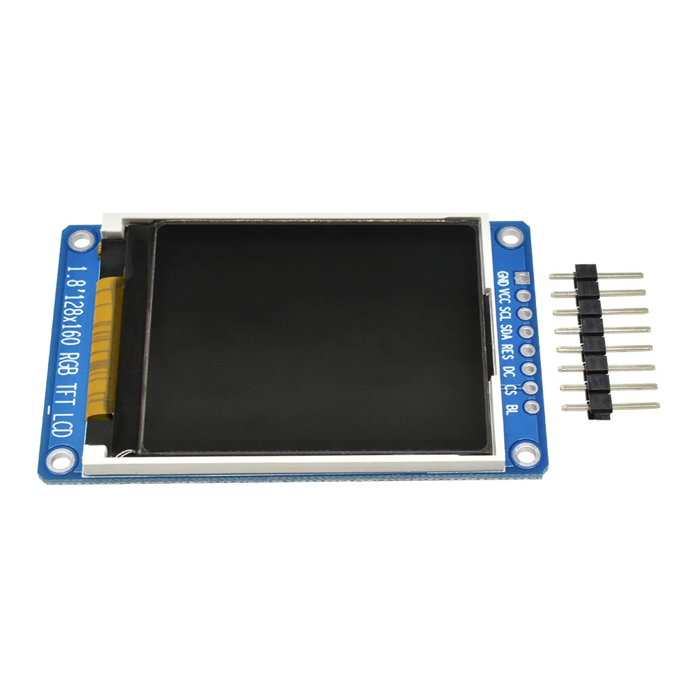 Fonte de Alimentação OLED para Arduino, 1.8 Polegada, 128x160, Módulo de Display LCD Colorido, ST7735S, 3.3V, Substituir